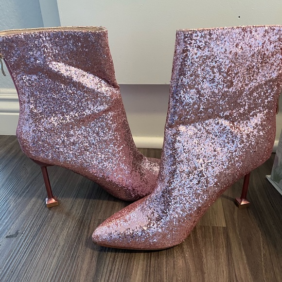 Pink glitter / sequence boots - Picture 3 of 4